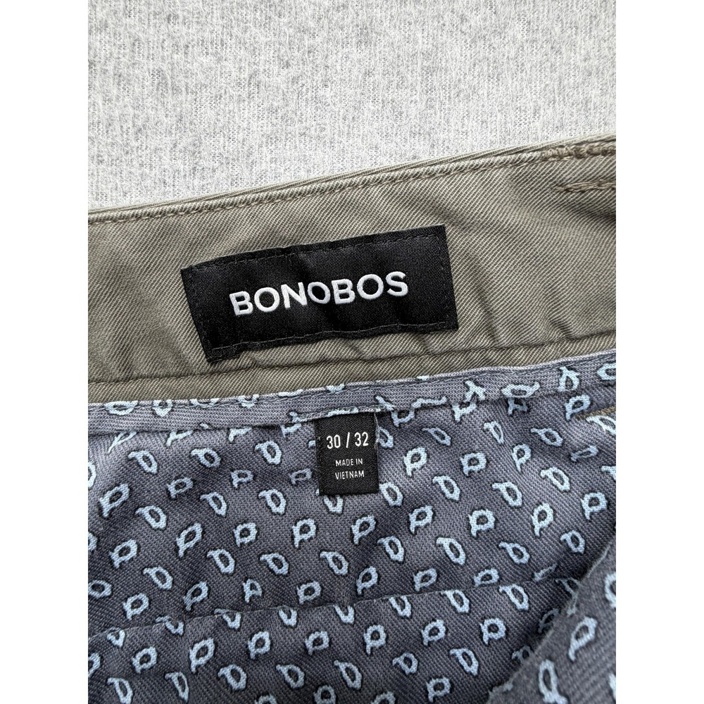Bonobos Pants Mens 30x32 Green Slim Fit Stretch Chino Straight Casual Everyday - Picture 6 of 10